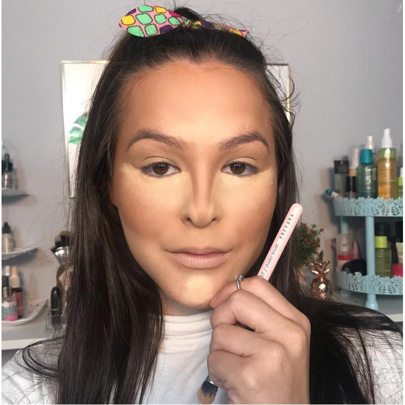 FREYARA Pincéis Maquiagem Profissional Kit 25pcs, Rosa Brilhante