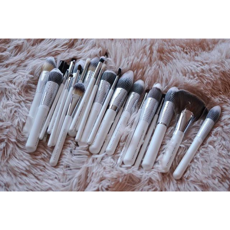 FREYARA Pincéis Maquiagem Profissional Kit 30pcs, Clássico Branco