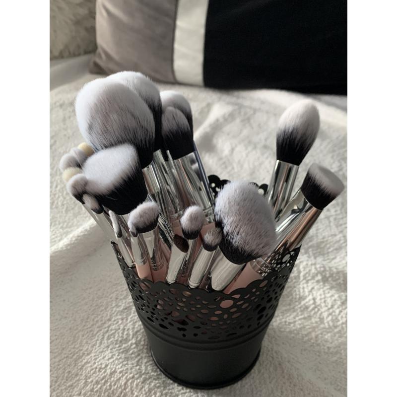 FREYARA Pincéis Maquiagem Profissional Kit 25pcs, Rosa Brilhante