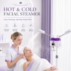 FREYARA Professional Dual Arm Hot & Cold Facial Steamer for Home Spa, Deep Pore Cleansing, Pore Tightening, Refines Skin, Glowing Skin and Replenish Skin Moisture