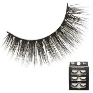 رموش صناعية ثلاثية الأبعاد ، 3 أزواج ، #105 10 مم -12 مم