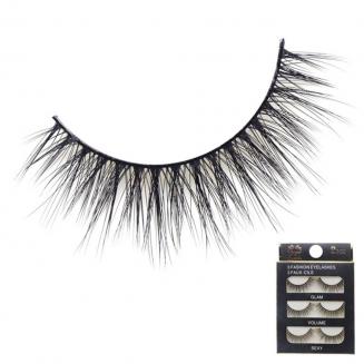 رموش صناعية ثلاثية الأبعاد ، 3 أزواج ، #115 10 مم -12 مم