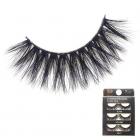 رموش صناعية ثلاثية الأبعاد ، 3 أزواج ، #129 10 مم -13 مم