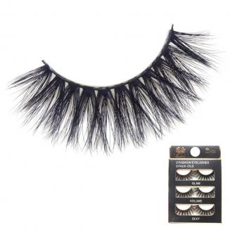 رموش صناعية ثلاثية الأبعاد ، 3 أزواج ، #129 10 مم -13 مم