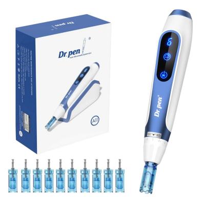 Dr. Pen A11 Professioneller Microneedling Dermapen, USB Wiederaufladbar, Patronen Ersatz je 2 Stück für 12/18/24/36/42/R/S