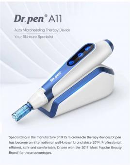 Dr. Pen A11 Dermapen professionnel à micro-aiguilles, rechargeable par USB, lot de 10 cartouches à 24 broches Dr. Pen A11 Dermapen professionnel à micro-aiguilles, rechargeable par USB, lot de 10 cartouches à 24 broches