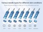 Dr. Pen A11 Dermapen professionnel à micro-aiguilles, rechargeable par USB, lot de 10 cartouches Nano R