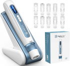Dr.Pen H5 Hydra Pen (bleu clair) Microneedling professionnel Dermapen Sérum-infusion automatique, fonction EMS, pack de 10 cartouches 24 broches