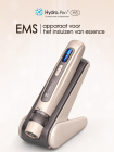 H5 Hydra Pen (donkergoud) Professionele microneedling Dermapen Automatische serum-infusie, EMS-functie, 10 stuks 12-pins cartridges verpakking