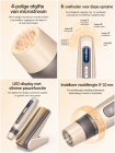 H5 Hydra Pen (donkergoud) Professionele microneedling Dermapen Automatische serum-infusie, EMS-functie, 10 stuks 12-pins cartridges verpakking