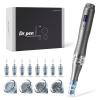 Dr. Pen Ultima M8 Professional Microneedling Pen, USB נטענת, חבילת החלפת מחסניות 8x, 2 יחידות לכל 16 פינים, 24 פינים, 36 פינים, 42 פינים