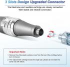 Dr. Pen Ultima M8 Dermapen Microneedling Pen, Rechargeable Machine de Microneedling sans Fil avec 5 Cartouches Nano 5D