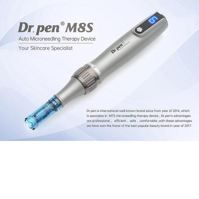 Dermapen, Professionele Microneedling Dermapen Dr. Pen Ultima M8s, USB Oplaadbaar, 5 stuks 12pin Cartridges Pack
