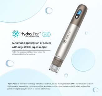 Dr.Pen H3 Hydra Pen Professional Microneedling Dermapen Automatic Serum-Infusion, USB Rechargable, 5pcs 12pin Cartridges Pack