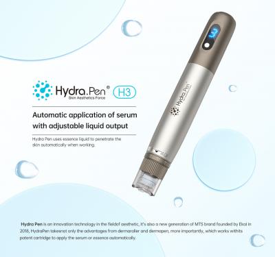 Dermapen Dr.Pen H3 Hydra Pen, Professionele Microneedling Pen Automatische Serum-Infusie, USB Oplaadbaar, 5 stuks 12pin Cartridges Pack
