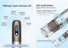 Microneedling Dermapen Hydra Pen H3 Stylo Dermapen, Professionnel Microneedling Pen avec 5 cartouches 24 broches, rechargeable par USB