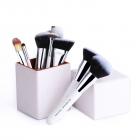 ชุดแปรงแต่งหน้ามืออาชีพ 15 ชิ้น พร้อมที่ใส่แม่เหล็ก สีขาว