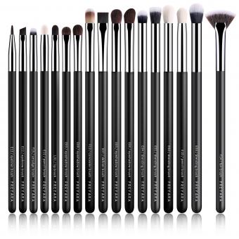 Kuas Celak Mata Makeup Set 17pcs Hitam Klasik