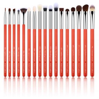 Kuas Celak Mata Makeup Set 17pcs Merah Klasik