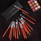 化粧筆アイシャドウ17本セット完全輝く赤