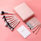 FREYARA Brochas Maquillaje Profesional Set 25pcs, Brillante Rosa