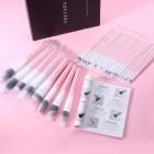 ชุดแปรงแต่งหน้ามืออาชีพสีชมพูกลิตเตอร์ 25 ชิ้นครบชุด