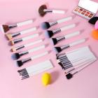 แปรงแต่งหน้ามืออาชีพชุดคลาสสิคสีขาว 30 ชิ้นคอลเลกชันที่สมบูรณ์