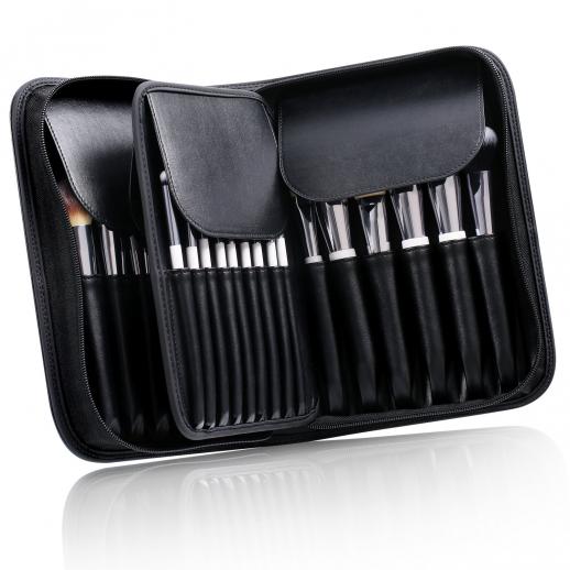 Makeup Brush Holder Professional Makeup Storage Holder Leather
