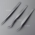 Pince à épiler pour extensions de cils, acier inoxydable de précision professionnelle, 3 en 1 avec boîte