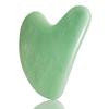 Gua Sha Stone (verde), herramienta de masaje de cuarzo, herramienta facial para raspado y terapia de acupuntura SPA