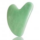 Gua Sha Stone (verde), herramienta de masaje de cuarzo, herramienta facial para raspado y terapia de acupuntura SPA