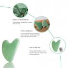 Gua Sha Stone (verde), herramienta de masaje de cuarzo, herramienta facial para raspado y terapia de acupuntura SPA