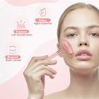Rodillo facial de jade natural, rosa
