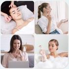 Rodillo facial de jade natural, rosa