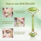 Rodillo facial de jade natural, verde