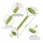 Rodillo facial de jade natural, verde