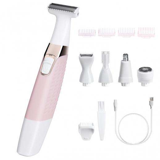 Electric Razor for Women, Noise Trimmer, Eye Brow Trimmer, Facial Shaver, 5in1 Multi-functional, USB Rechargeable