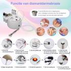 Professioneel 3-in-1 Diamond Microdermabrasieapparaat voor Gezichtspeeling – voor Huidlifting, Huidverstrakking en Rimpelvermindering, met Netvoeding