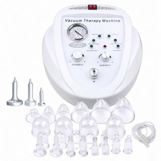 Machine de Ventouses sous Vide, Machine de Massage de Mise avec 24 tasses en acrylique, massage de forme de grattage du corps pour les fesses, le corps du sein, la charge de prise