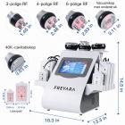 6in 1 40K Cavitatie- en RF-Afslankapparaat – Lichaamsmassageapparaat met Multifunctionele Koppen en EMS-Pads voor Salon, Spa en Thuisgebruik, met Netvoeding