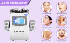 6in 1 40K Cavitatie- en RF-Afslankapparaat – Lichaamsmassageapparaat met Multifunctionele Koppen en EMS-Pads voor Salon, Spa en Thuisgebruik, met Netvoeding