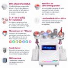 9in 1 80K Professioneel  Ultrasoon Cavitatieapparaat met Lipolaser-Pads – Afslankapparaat en Vacuümmassageapparaat voor Spa en Schoonheidssalon