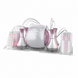 6in 1 80K Radiofrequentie-, Ultrasoon- en Vacuüm-Cavitatieapparaat met Lipolaser-Pads – voor Vetverbranding, Afslanken en Lichaamscontouring