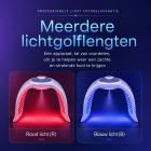 7-Kleuren LED-Lichttherapie Gezichtsverzorgingsapparaat met 170 LEDs en Nano-Spray Stoomfunctie – Fotodynamisch PDT Schoonheidsapparaat