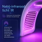 7-Kleuren LED-Lichttherapie Gezichtsverzorgingsapparaat met 170 LEDs en Nano-Spray Stoomfunctie – Fotodynamisch PDT Schoonheidsapparaat