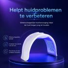 7-Kleuren LED-Lichttherapie Gezichtsverzorgingsapparaat met 170 LEDs en Nano-Spray Stoomfunctie – Fotodynamisch PDT Schoonheidsapparaat
