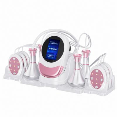 80k RF Afslankmachine, 6-in-1 Cavitatie Apparaat, Ultrasoon Vacuüm Cavitatiesysteem voor Vetverbranding Lichaam Afslanken Beeldhouwen, met EMS Pad