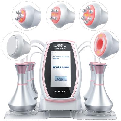 80K RF Cavitatie Machine, 5-in-1 Cavitatie-apparaat, Ultrasoon Lichaam Afslanksysteem, Vetverbrandende Cellulitis Lichaamsmassager