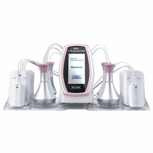 6in 1 80K Radiofrequentie-Cavitatieapparaat met Lipolaser-Pads – Ultrasoon Afslanksysteem en Lichaamsmassageapparaat voor Vetverbranding en Cellulite