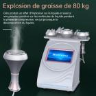 Machine de Cavitation par radiofréquence 5 en 1, 80K système amincissant ultrasonique pour le corps, masseur corporel élimination graisses et la Cellulite